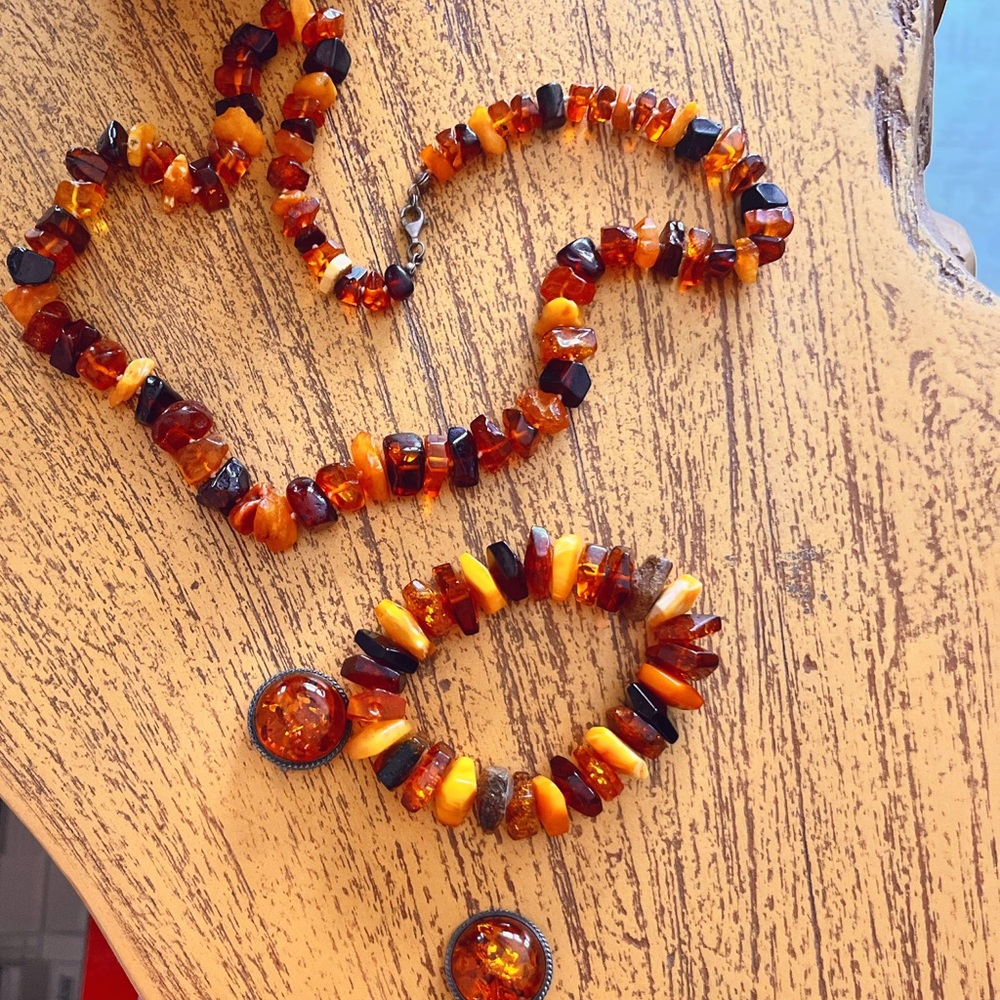 STUNNING HAND CRAFTED AMETHYST JEWELRY SET ✨⭐️🧡